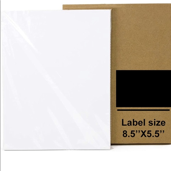 Half Sheet Shipping Labels Printer Label Paper 5x8 Laser Inkjet 8.5x11 20 pack - Picture 6 of 6